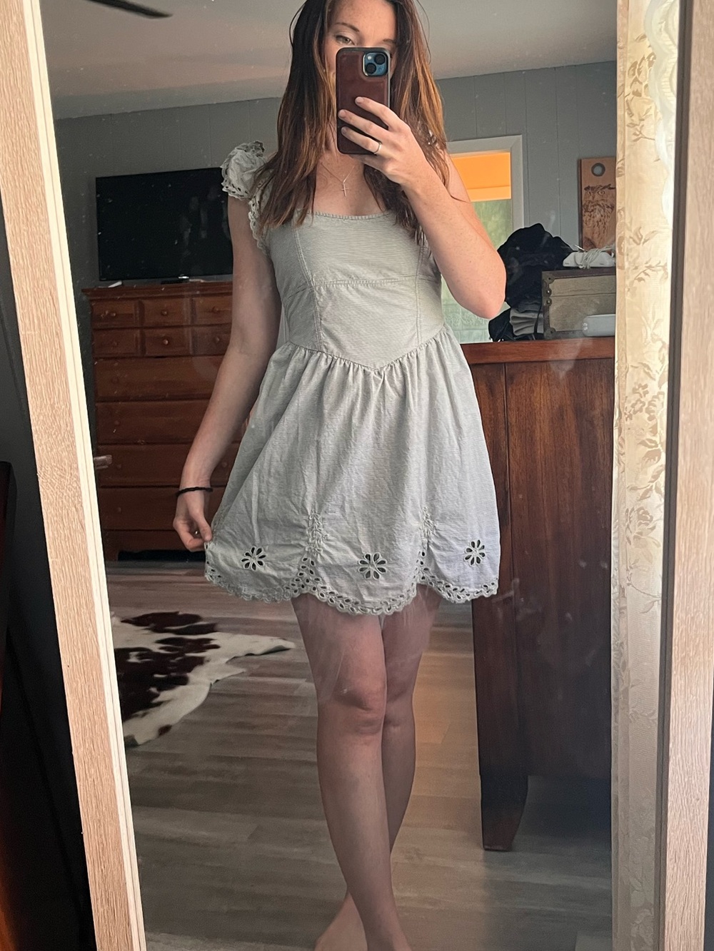 American Eagle Gray Mini Dress